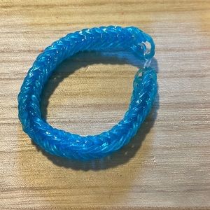 Blue rubber band bracelet